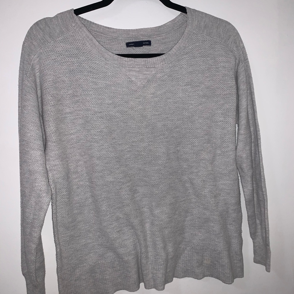 grey sweater